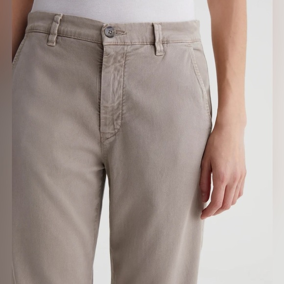 AG Caden Straight Trouser in SULFUR DESERT TAUPE - Picture 2 of 10